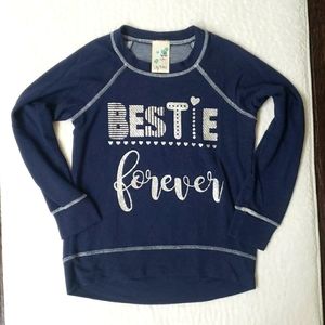 Lily Bleu girls S (7/8) navy long sleeve
